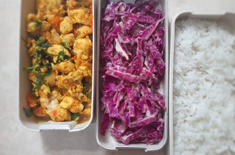 Anti Ribet, Bikin Menu diet : ayam kuning kemangi, salad kol ungu Ekonomis Untuk Jualan