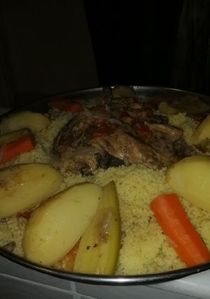 صورة لوصفة كسكسي بالخضار والدجاج