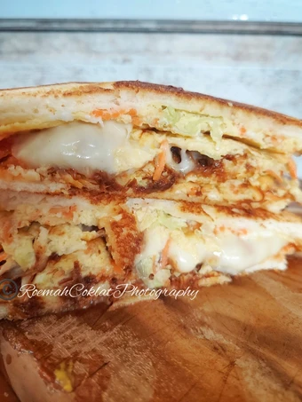 Cara Gampang Membuat Resep Korean Floss Sandwich Toast | Roti lapis abon ala Korea yang Uenak Anti Ribet, Mantap