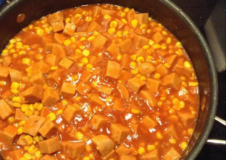 Step-by-Step Guide to Make Ultimate Spam and corn w/ tomato gravy