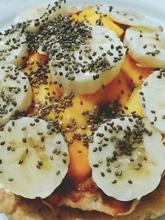 Una foto de Pancakes de avena con banano