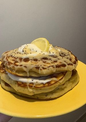 Φωτογραφία της συνταγής Pancakes με λεμόνι και παπαρουνόσπορο 🍋🥞