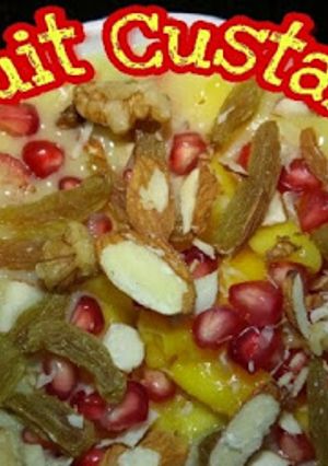 A picture of Fruit Custard.