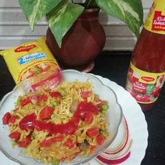 A picture of Easy Pea-sy Masala Maggi.