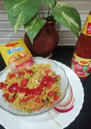 A picture of Easy Pea-sy Masala Maggi.