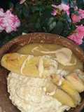 Porridge mit gebackener Banane