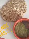 Tortilla de avena con salsa de guasacaca