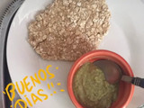 Tortilla de avena con salsa de guasacaca