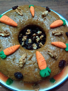 Una foto de Carrot cake (torta de zanahoria)