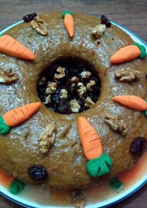 Una foto de Carrot cake (torta de zanahoria)