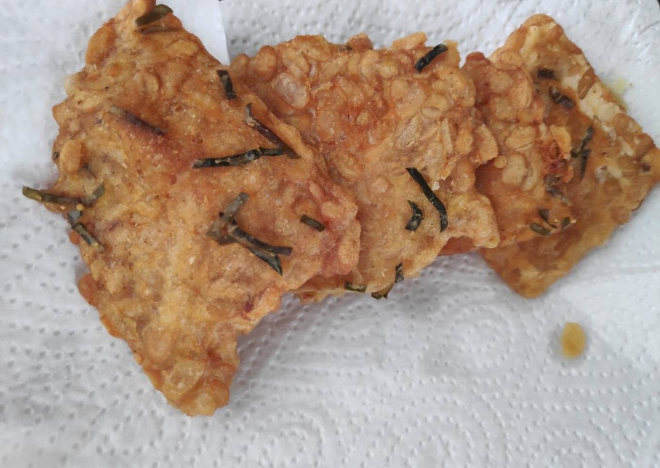 Tempe Goreng Tepung Daun Jeruk