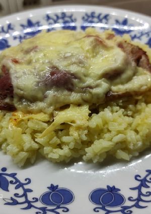Gombás búbos karaj recept fotója