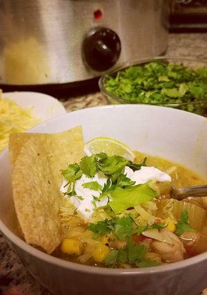 A picture of Fall into White Bean Chicken Chili.
