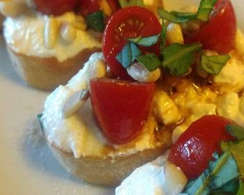 Easy Fast Cooking Whipped Feta Crostini Delicious Simple