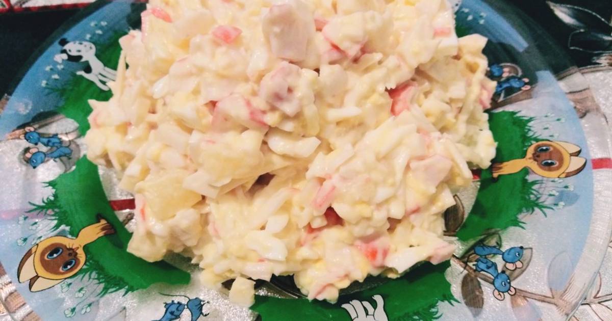 Салат с крабовыми палочками и яйцом, рецепты с фото (3 472