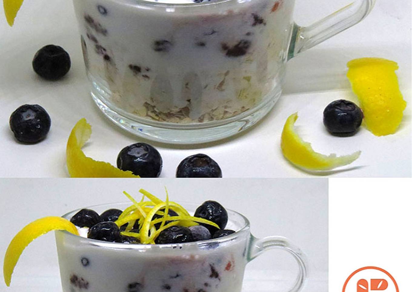 Blueberries Cheesecake Overnight Oats