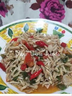Foto resep Oseng ikan teri medan pedas