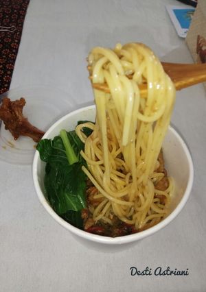 Foto resep Spagetti ayam