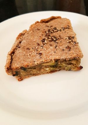 Una foto de Torta de puerro