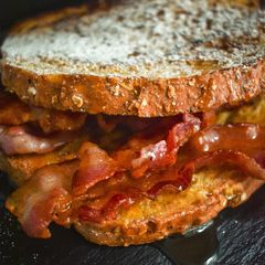 A picture of Cinnamon French Toast Bacon Sarnie.