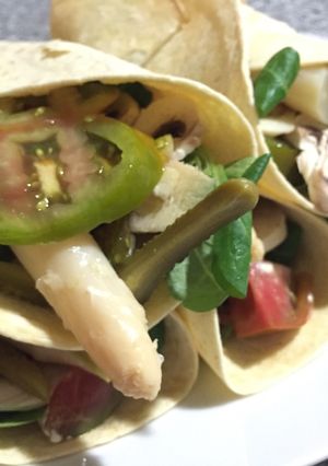 Una foto de Fajitas exprés de verduras