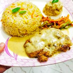 A picture of Chicken Steaks.