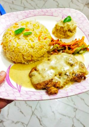 A picture of Chicken Steaks.