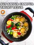 Sup Sayur Campur Tauhu Telur