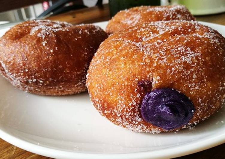 Langkah Langkah Buat Bomboloni Keladi yang Sedap