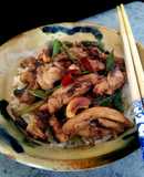 Wok de pollo con anacardos {receta tailandesa}