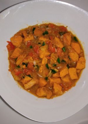 A picture of Chicken breast sauce.