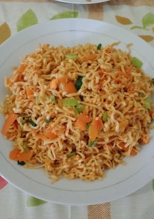 Foto resep Mie tek-tek goreng sederhana pedas mantap