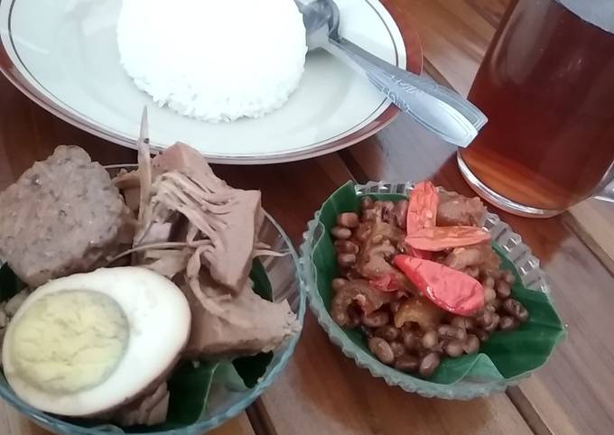 GUDEG dan SAMBEL CECEK KACANG TOLO khas YOGYA simpel dan mudah