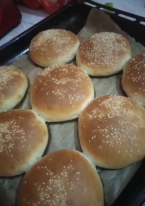 صورة لوصفة خبز البرغر القطني الشهي