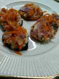 Canapés de verduras a la plancha