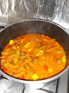 عکسی از دستور خوراک بامیه با قلقلی