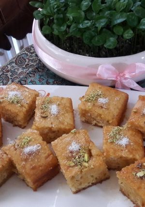عکسی از دستور کیک کرم کارامل 😋😋