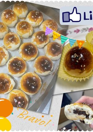 不失敗的蛋黃酥-減糖版(豬油或無鹽奶油或無水奶油) 的食譜成品照片