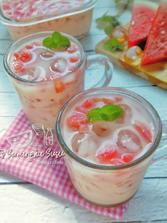 Foto resep Es Semangka Susu
