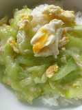 Stirfry luffa with egg