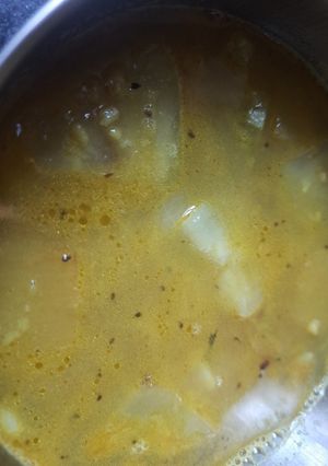লাউ কুমড়ো দিয়ে ডাল (lau kumro diye moong dal recipe in Bengali) রেসিপির প্রধান ছবি