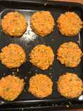 Hamburguesas healthy de choclo, chauchas, quinoa y zanahoria 🥕 🌽