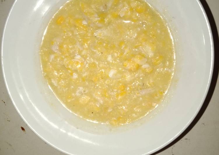 Sup Jagung Tinggi Protein (for Diet)