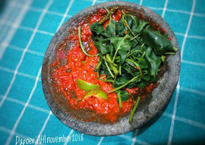 Kulup kangkung sambel pecel