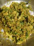 Cabbage and peas sabji