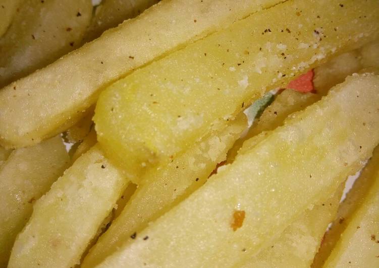 Langkah Mudah untuk Menyiapkan Kentang goreng kriuk ala fast food, Enak