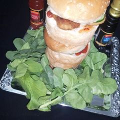 A picture of Chicken nuggets burger.
