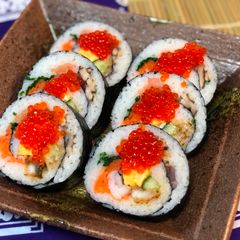 A picture of Japanese Big Sushi Roll.