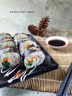 Foto resep Simple sushi Roll