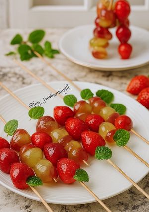 Foto resep Tanghulu (Strawberry dan Anggur)